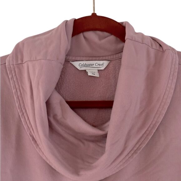Coldwater Creek Mauve Cowl Neck Top MP - Picture 2 of 7